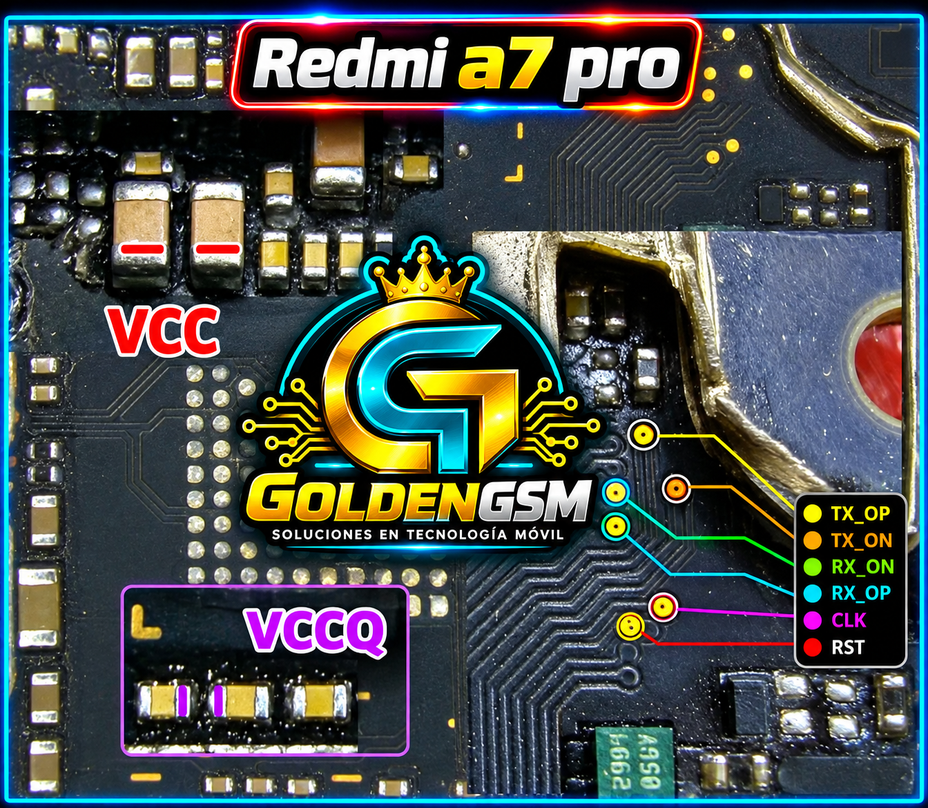 ISP Pinout REDMI A7 PRO