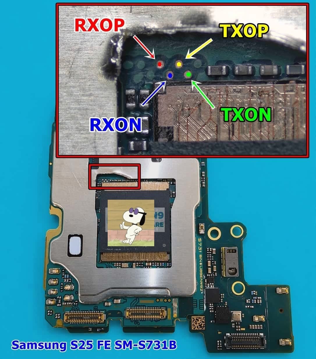 ISP Pinout SAMSUNG S25 FE SM-S731B